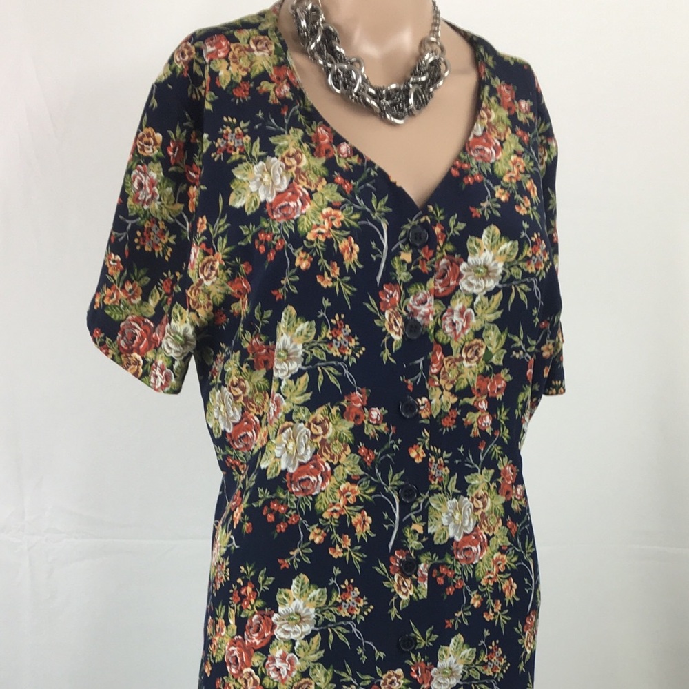 August silk dress, size 10.  Floral print.